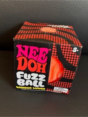 Nee Doh Fuzzball Fidget Toy - Orange NEW